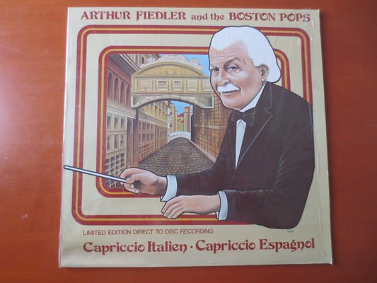 ARTHUR FIEDLER, With the Boston Pops Orchestra, Classical, Jazz Records, Vintage Vinyl, Record Vinyl, Records, 1978 Records