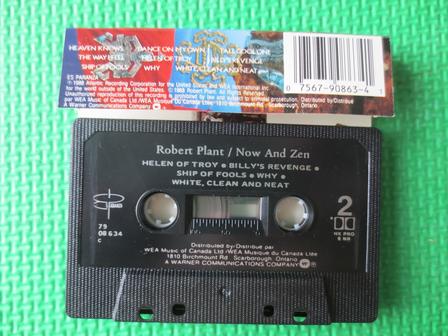 ROBERT PLANT, Now and ZEN, Robert Plant Tapes, Tape Cassette, Rock Music Tapes, Music Cassettes, Cassettes, 1988 Cassette