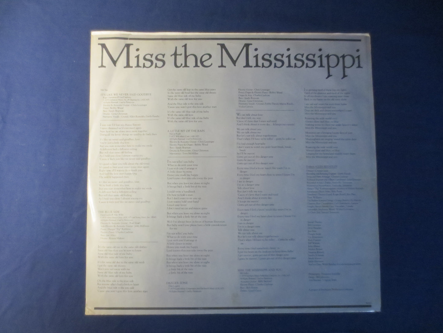 CRYSTAL GAYLE, Miss the Mississippi, Crystal Gayle Albums, Crystal Gayle Vinyl, Crystal Gayle Lp, Lp, 1979 Records