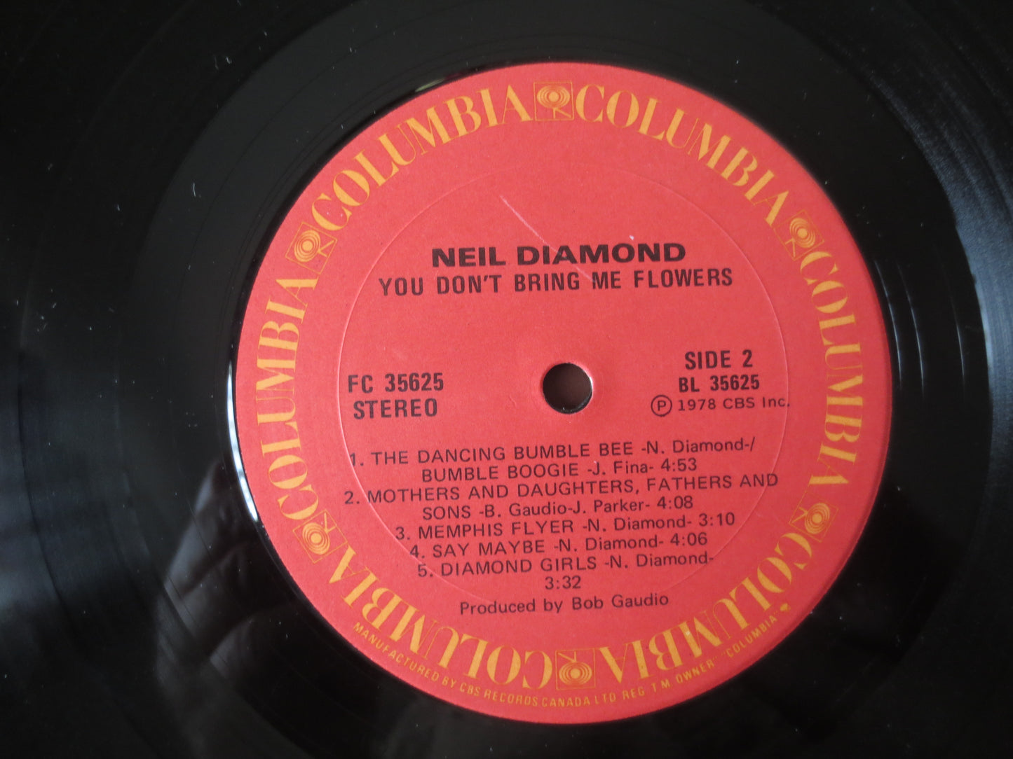 NEIL DIAMOND, You Don't Bring Me FLOWERS, Neil Diamond Records, Neil Diamond Albums, Record Vinyl, Vinyl Lp, 1978 Records