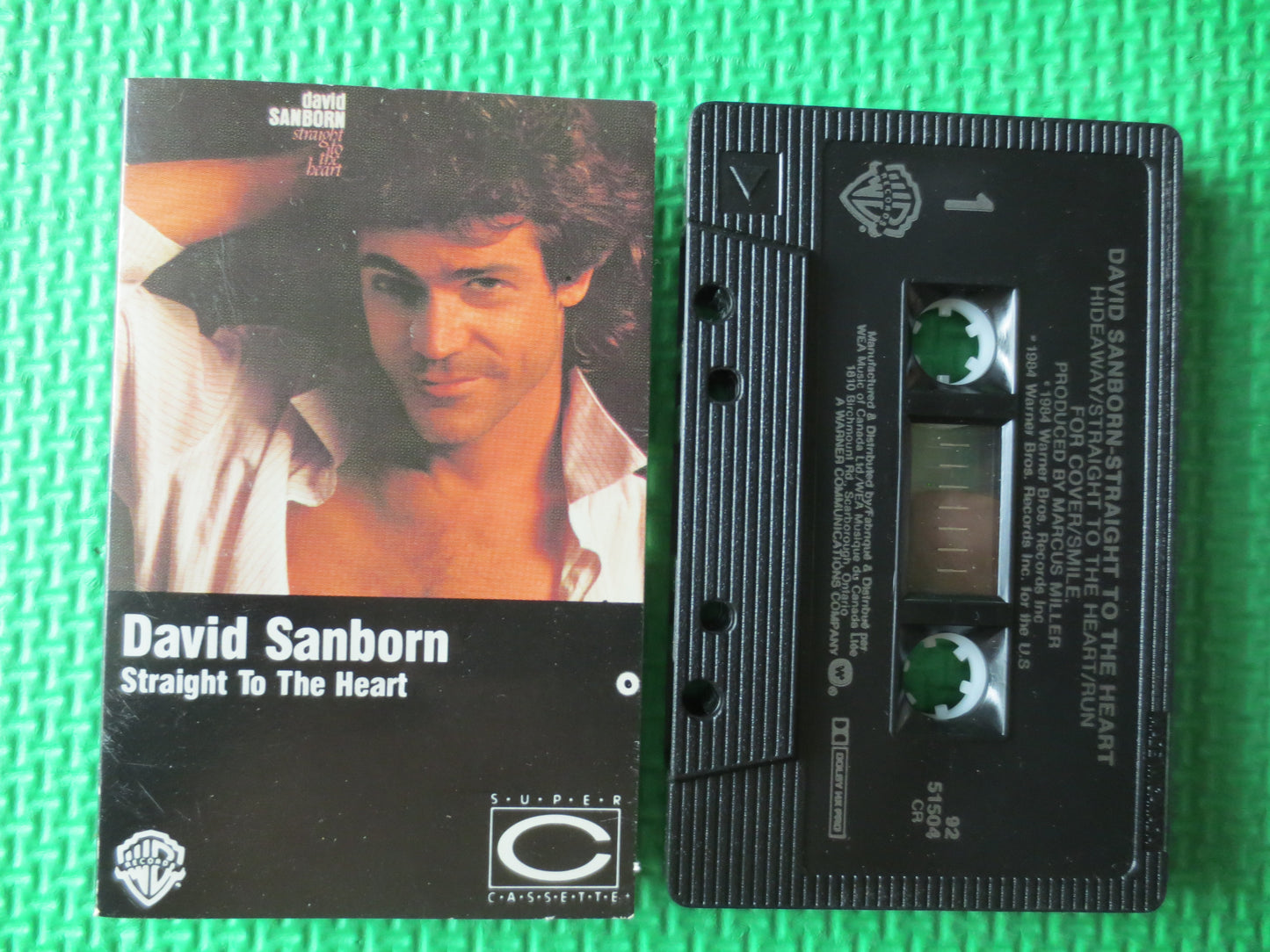 DAVID SANBORN, Straight To The HEART, David Sanborn Tape, Tape Cassette, Music Cassettes, Cassette Music, Tape, 1984 Cassette