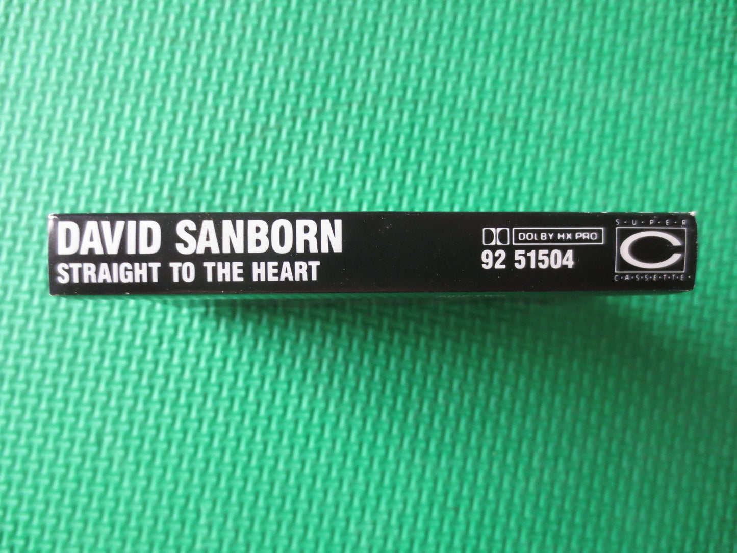 DAVID SANBORN, Straight To The HEART, David Sanborn Tape, Tape Cassette, Music Cassettes, Cassette Music, Tape, 1984 Cassette