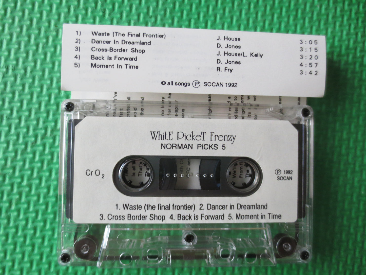 WHITE PICKET FRENZY, Norman Picks Five, Alternative Rock, Tape Cassette, Classic Rock Tapes, Rock Cassette, Cassette Music