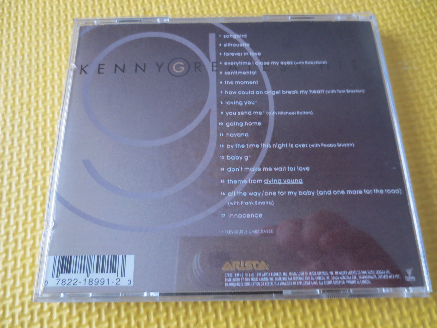 KENNY G, GREATEST Hits, KENNY G Cd, Jazz Cd, Kenny G Album, Kenny G Music, Kenny G Song, Jazz Music, Music Cd, 1997 Compact Disc