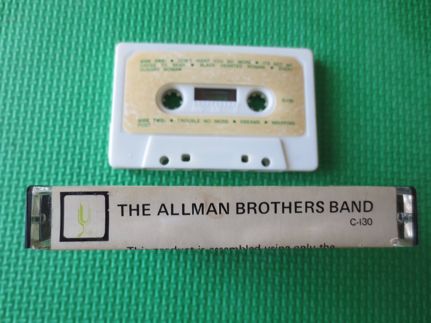 The ALLMAN BROTHERS,  Allman Brothers Tape, Tape Cassette, Southern Rock Tape, Rock Tapes, Pop Music Cassette, 1972 Cassette