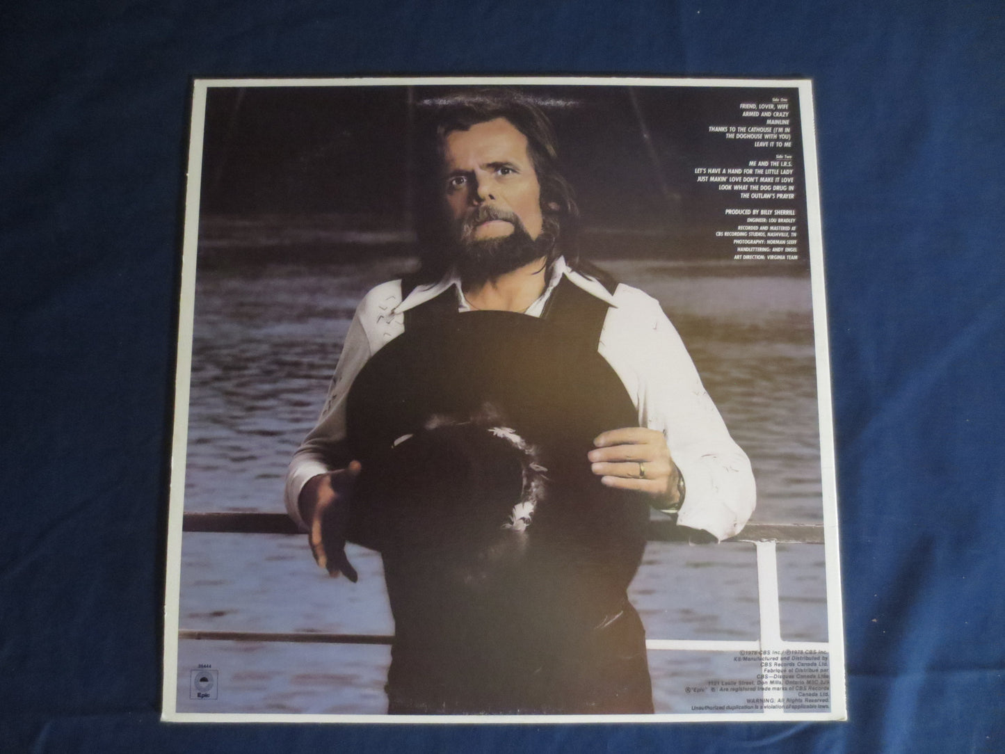 JOHNNY PAYCHECK, ARMED and Crazy, Country Vinyl, Country Record, Johnny Paycheck Lp, Country Music Lp, Vinyl, 1978 Records