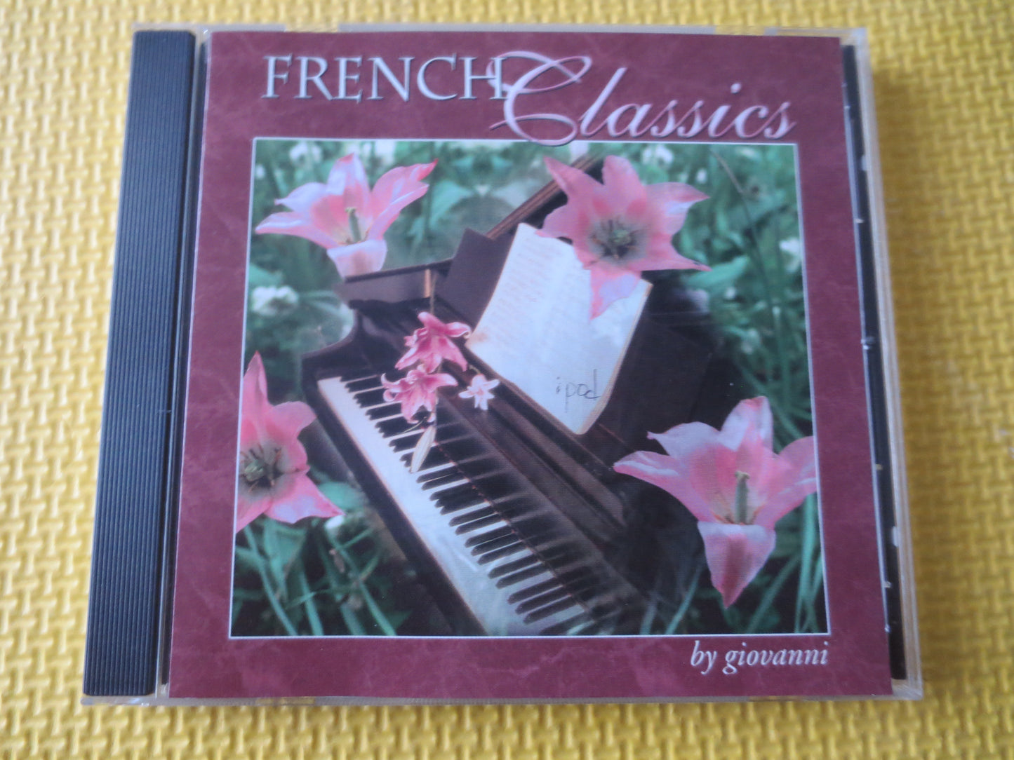 GIOVANNI, FRENCH Classics, GIOVANNI Cd, Jazz Cd, French Music, Jazz Album, Giovanni Music, Easy Listening Cd, 1995 Compact Discs