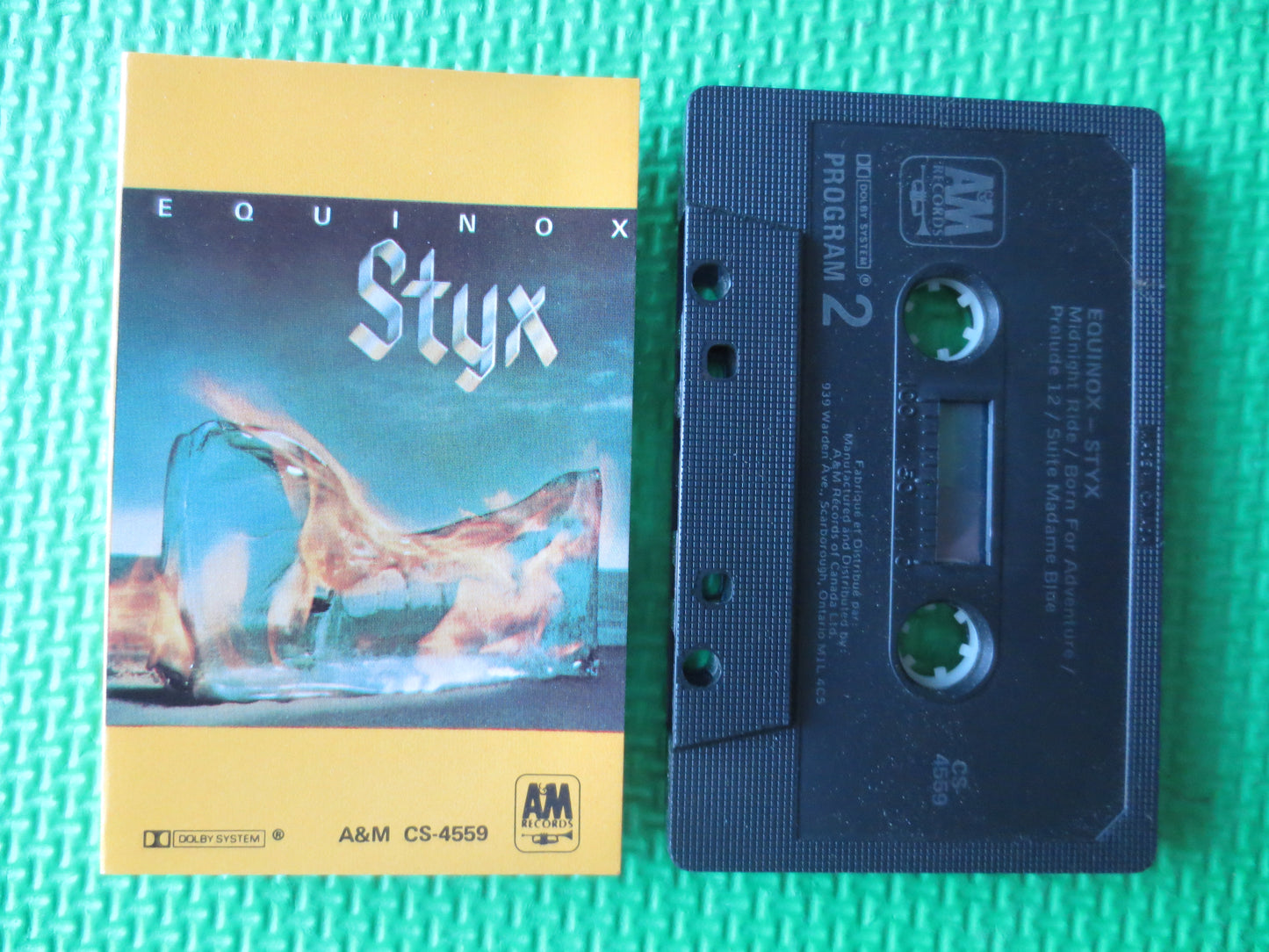STYX Tape, EQUINOX Tape, STYX Album, Styx Music, Styx Song, Tape Cassette, Cassette, Rock Cassette, Rock Tapes, 1975 Cassette