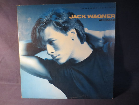 JACK WAGNER, Jack Wagner Albums, All I Need, Jack Wagner Vinyl, Jack Wagner Lp, Vintage Vinyl, Vinyl, 1984 Records