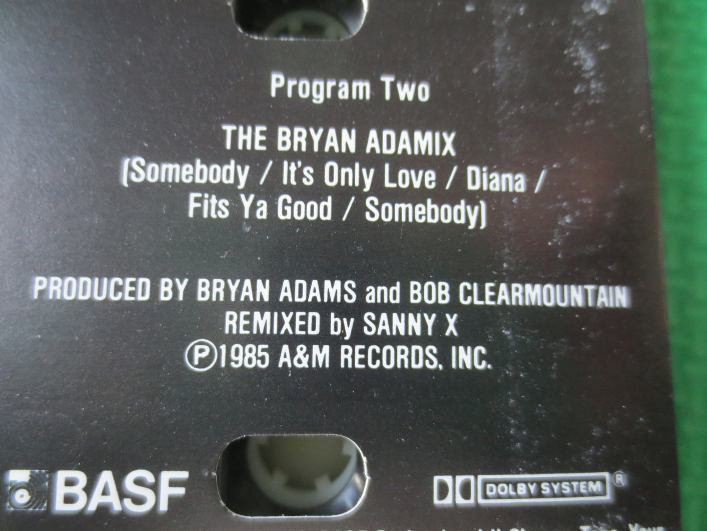 BRYAN ADAMS Tape, DIANA, Bryan Adams Album, Bryan Adams Music, Bryan Adams, Tape Cassette, Music Cassette, 1985 Cassette