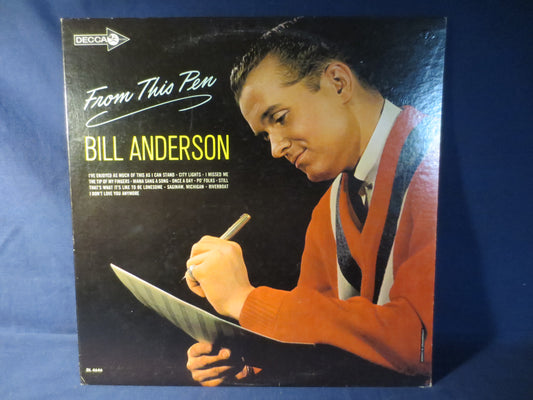 BILL ANDERSON, From This Pen, Bill Anderson Lp, Bill Anderson Album, Bill Anderson Record, Vintage Vinyl, 1965 Records