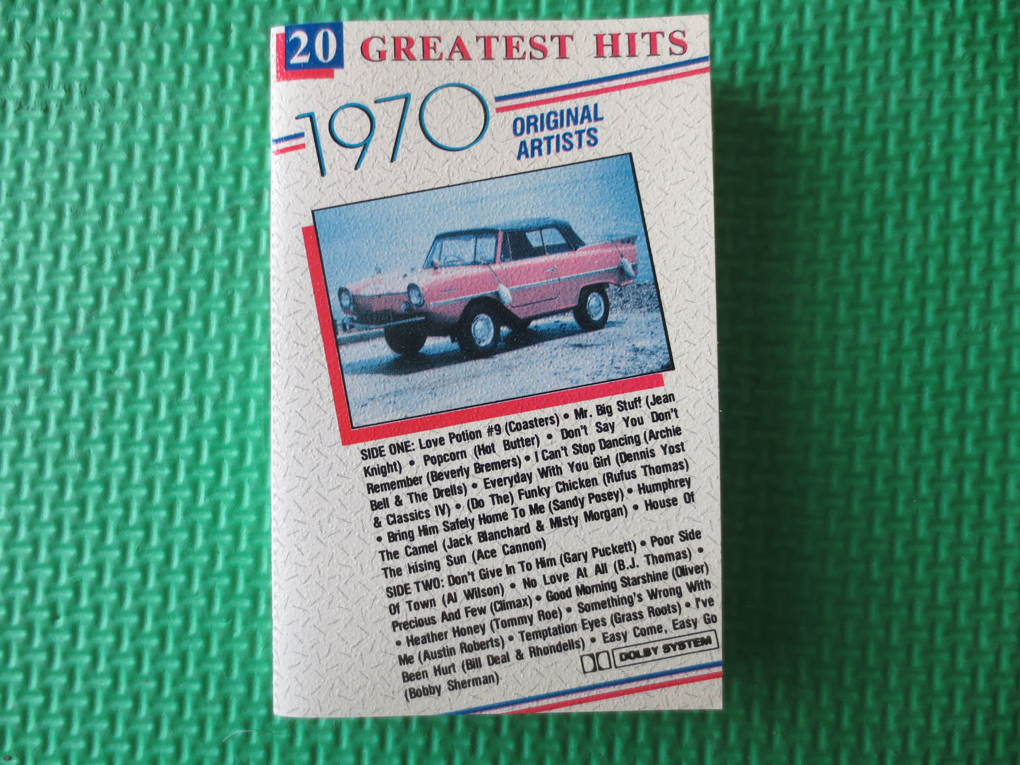 20 GREATEST Hits, 1970 GREATEST Hits, Rock and Roll Tapes, Vintage Cassette, Tape Cassette, Tapes, Music Cassette, 1987 Cassette