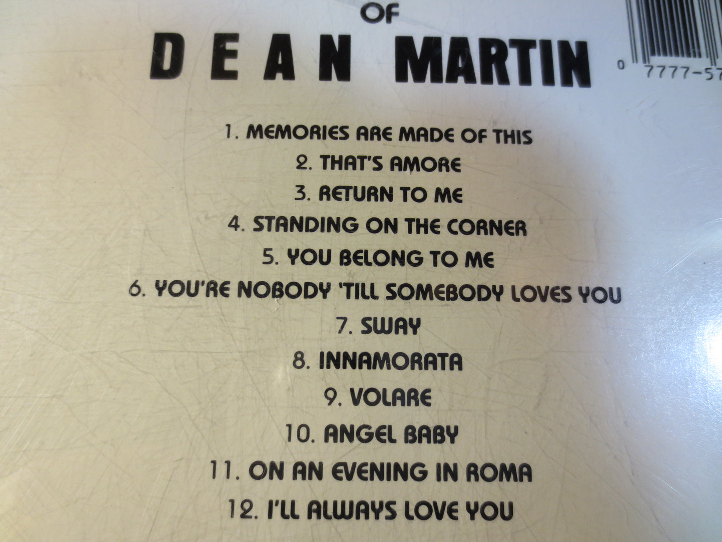 DEAN MARTIN, GREATEST Hits, Dean Martin Cd, Dean Martin Albums, Dean Martin Music, Dean Martin Songs, 1990 Compact Discs