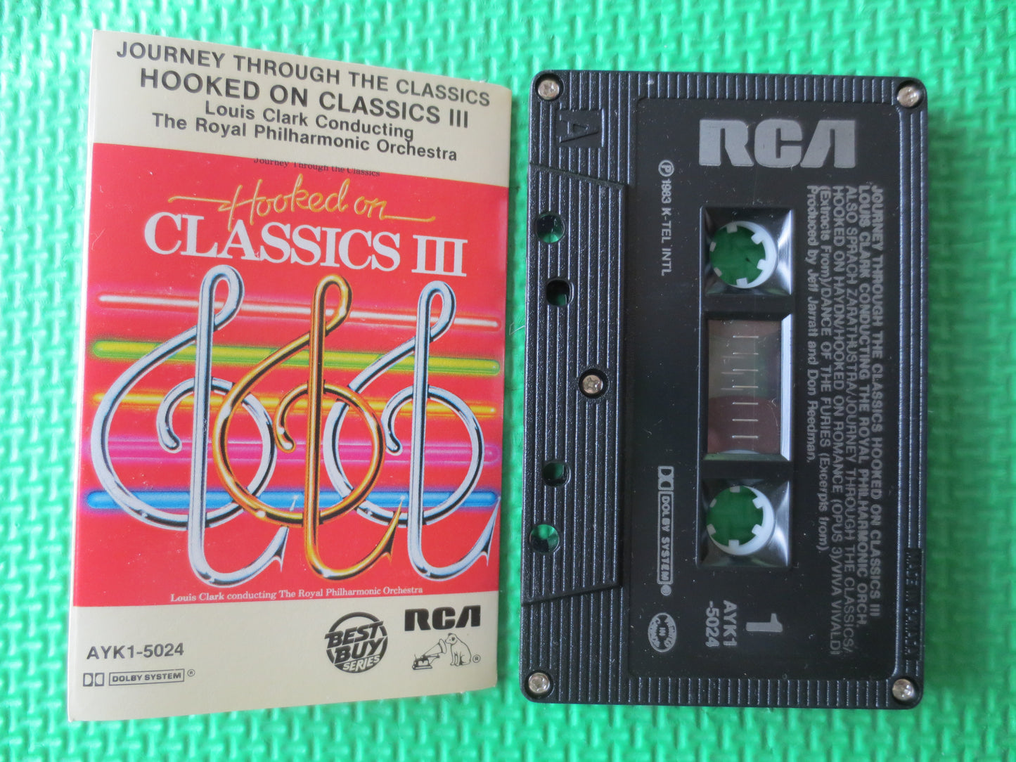 HOOKED on CLASSICS, CLASSICAL Music Tape, Classical Cassette, Music Cassette, Music Tapes, Tape Cassette, 1983 Cassette