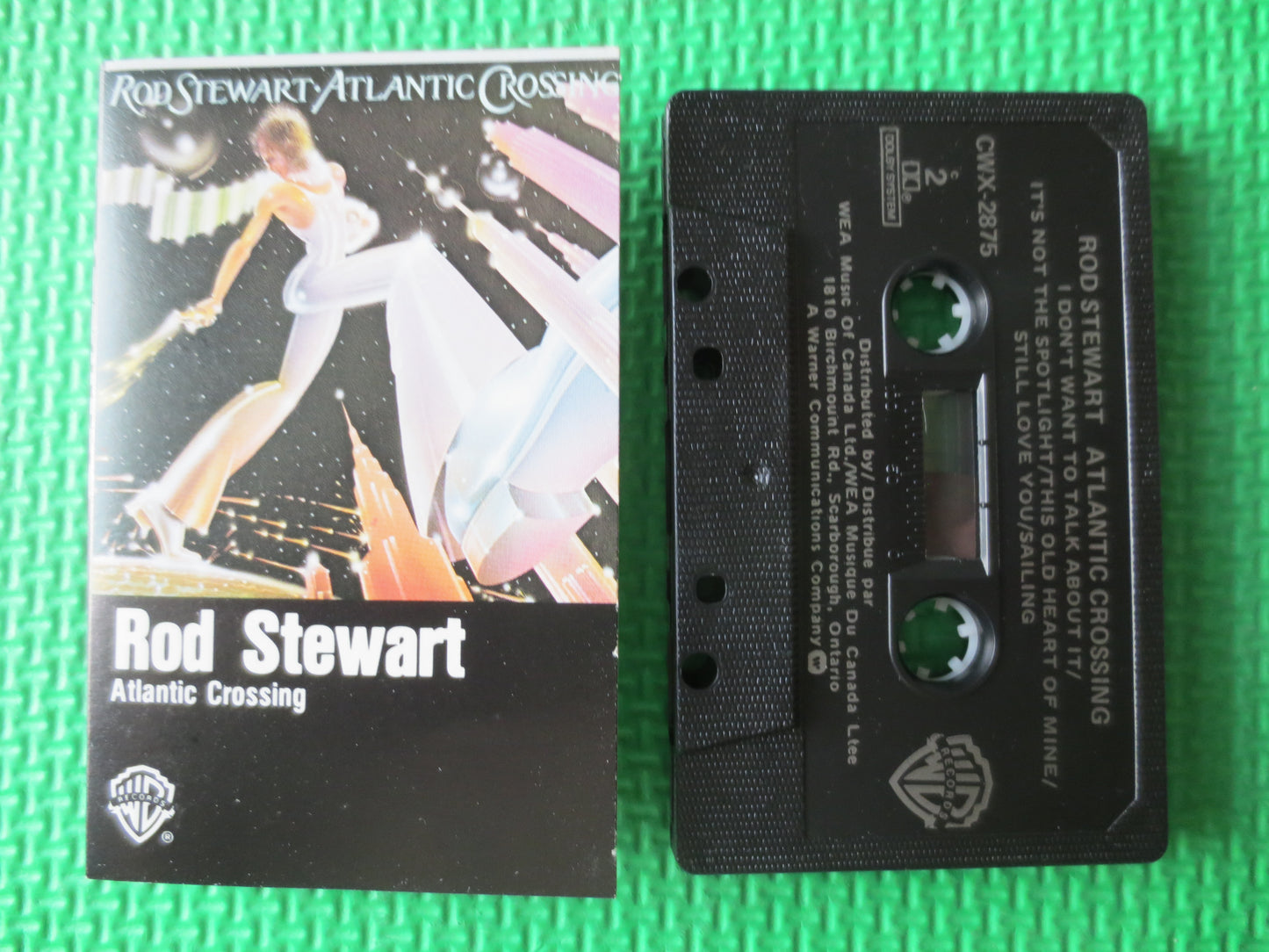 ROD STEWART, ATLANTIC Crossing, Rod Stewart Tape, Rod Stewart  Album, Tape Cassette, Tapes, Rock Cassette, Cassette Music