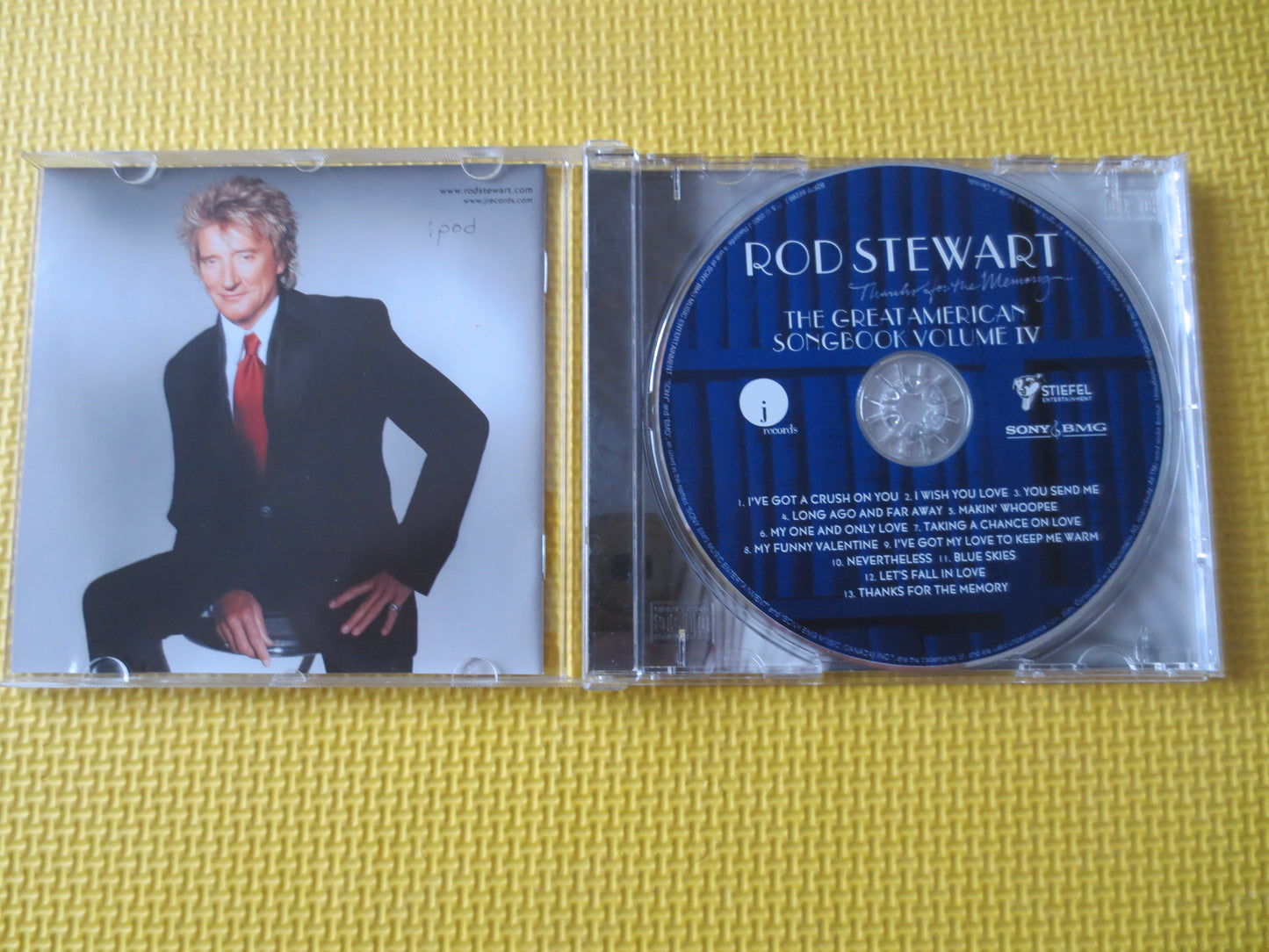 ROD STEWART, THANKS For The Memory, Rod Stewart Cd, Jazz Compact Disc, Rod Stewart Album, Jazz Music Cd, Cd, Compact Discs