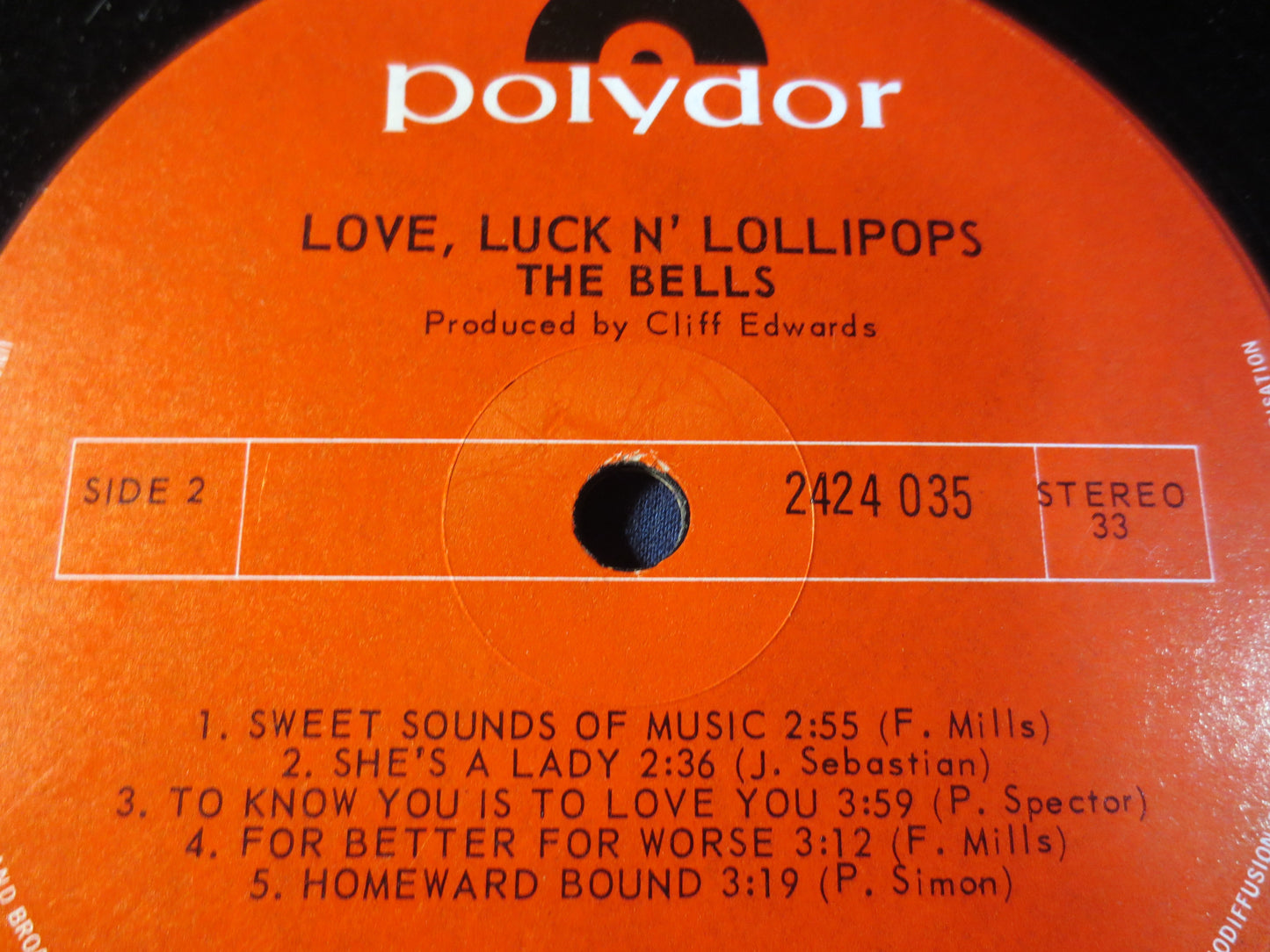 The BELLS, LOVE LUCK N' Lollipops, Pop Records, Pop Vinyl, Vintage Vinyl, Record Vinyl, Records, Vinyl Albums, 1971 Albums