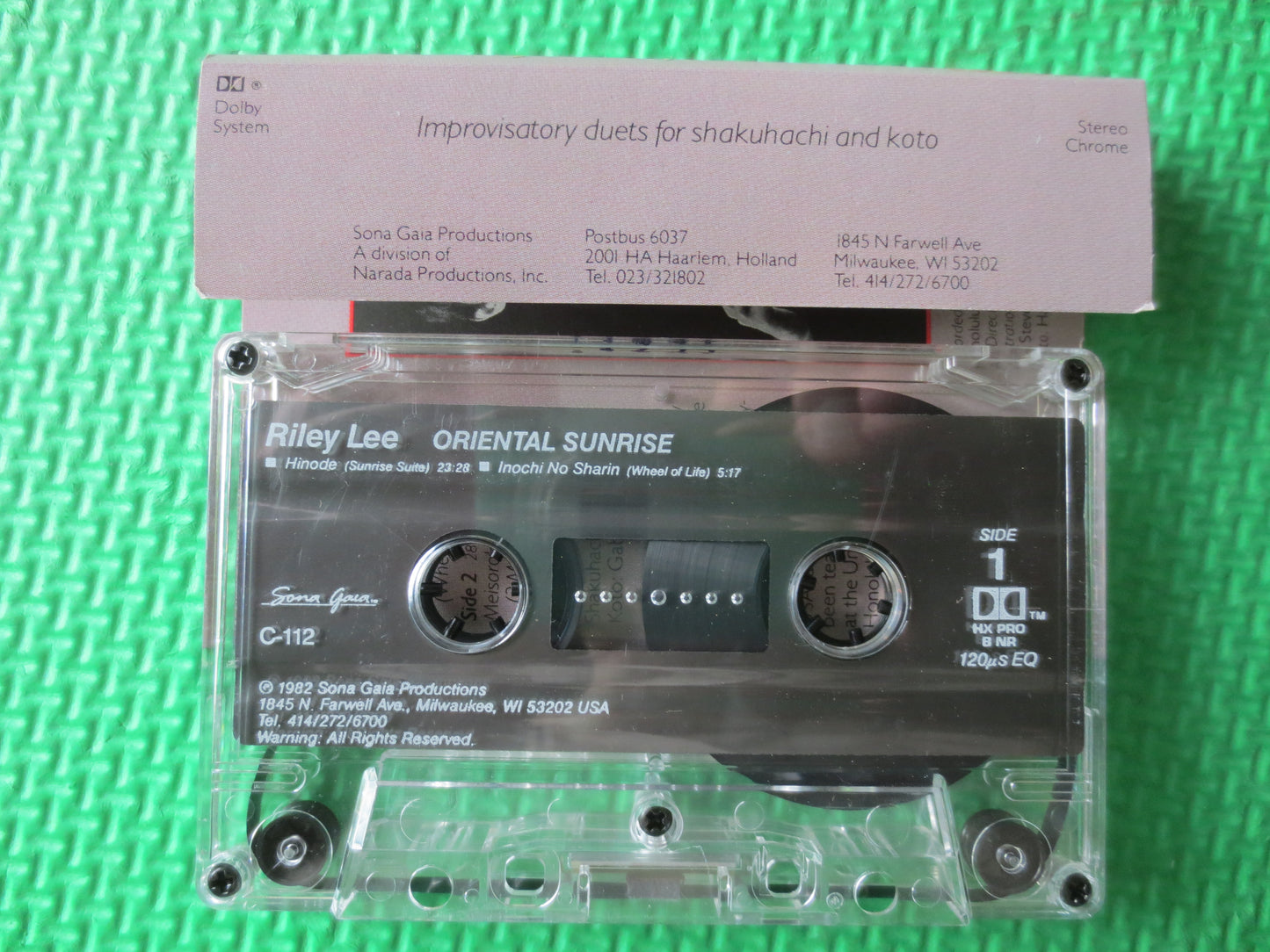 RILEY LEE, ORIENTAL Sunrise, Riley Lee Cassette,  Riley Lee Album, Tape Cassette, Riley Lee Tape, Cassette, 1984 Cassette