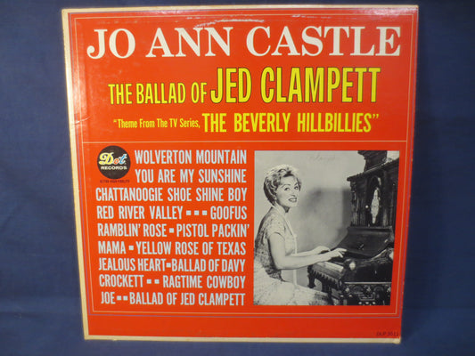 JO ANN CASTLE, Ballad of Jed Clampett, Ragtime Melodies, Ragtime Records, Honky Tonk Records, Vintage Vinyl, 1963 Records