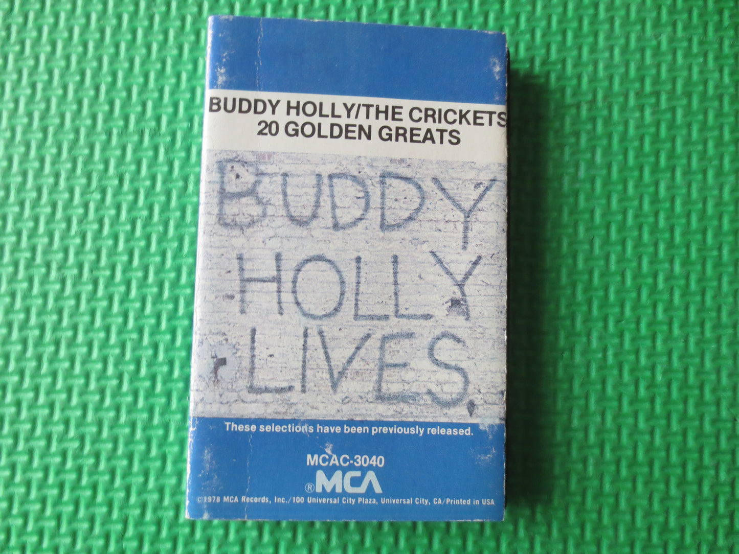 BUDDY HOLLY, 20 GOLDEN Greats, Buddy Holly Cassette, Buddy Holly Tape, Tape Cassette, Music Cassette, Tapes, 1978 Cassette