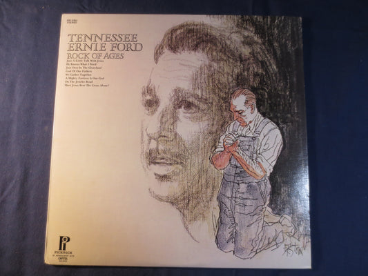 TENNESSEE ERNIE FORD, Rock of Ages, Gospel Music, Vintage Vinyl, Record Vinyl, Records, Vinyl Records, Gospel Vinyl, Vinyl