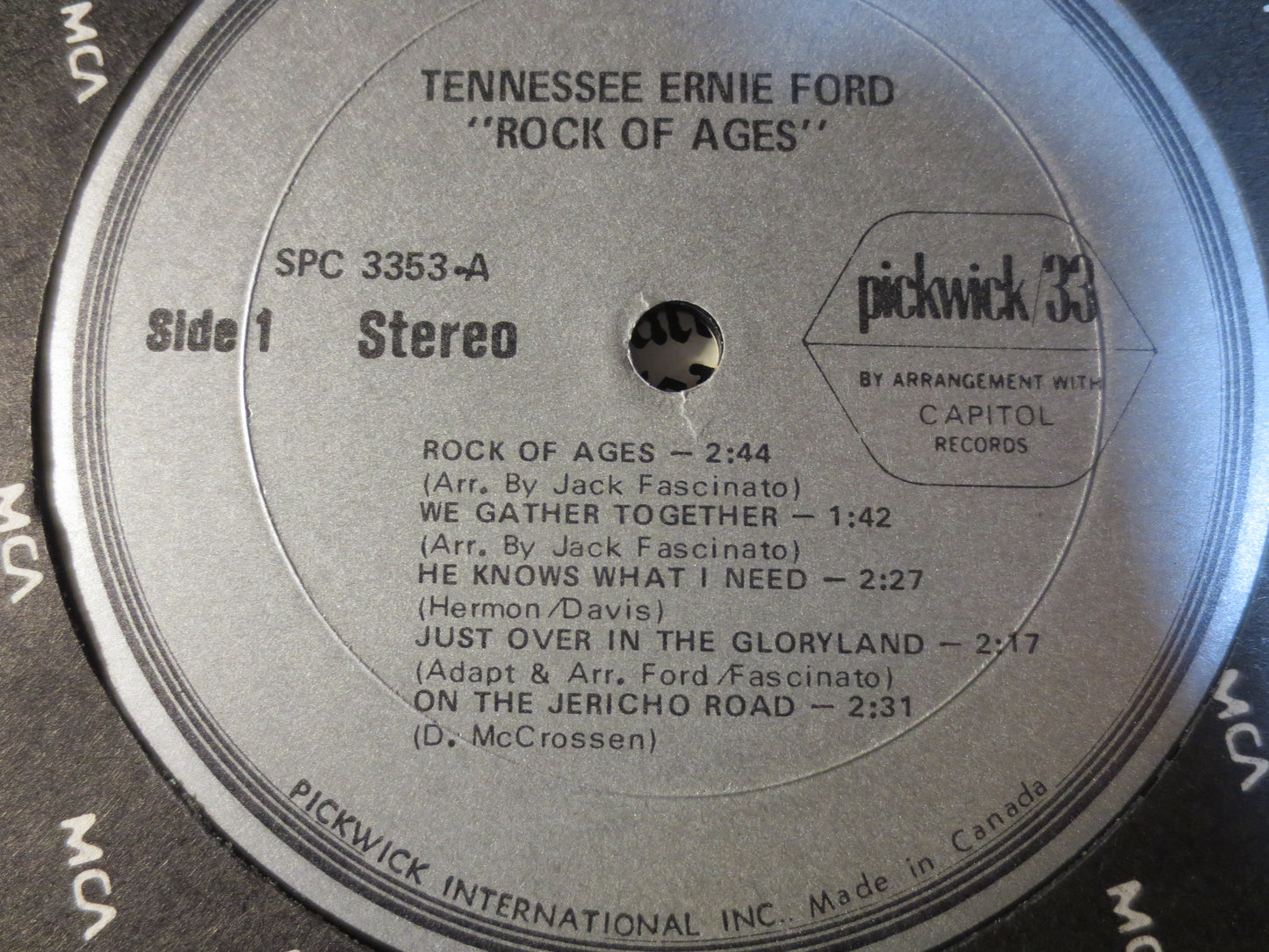 TENNESSEE ERNIE FORD, Rock of Ages, Gospel Music, Vintage Vinyl, Record Vinyl, Records, Vinyl Records, Gospel Vinyl, Vinyl