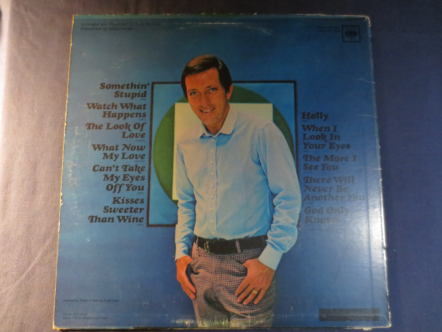 ANDY WILLIAMS, LOVE Andy, Pop Record, Jazz Record, Vintage Vinyl, Record Vinyl, Records, Vinyl Record, Vinyl, 1967 Records