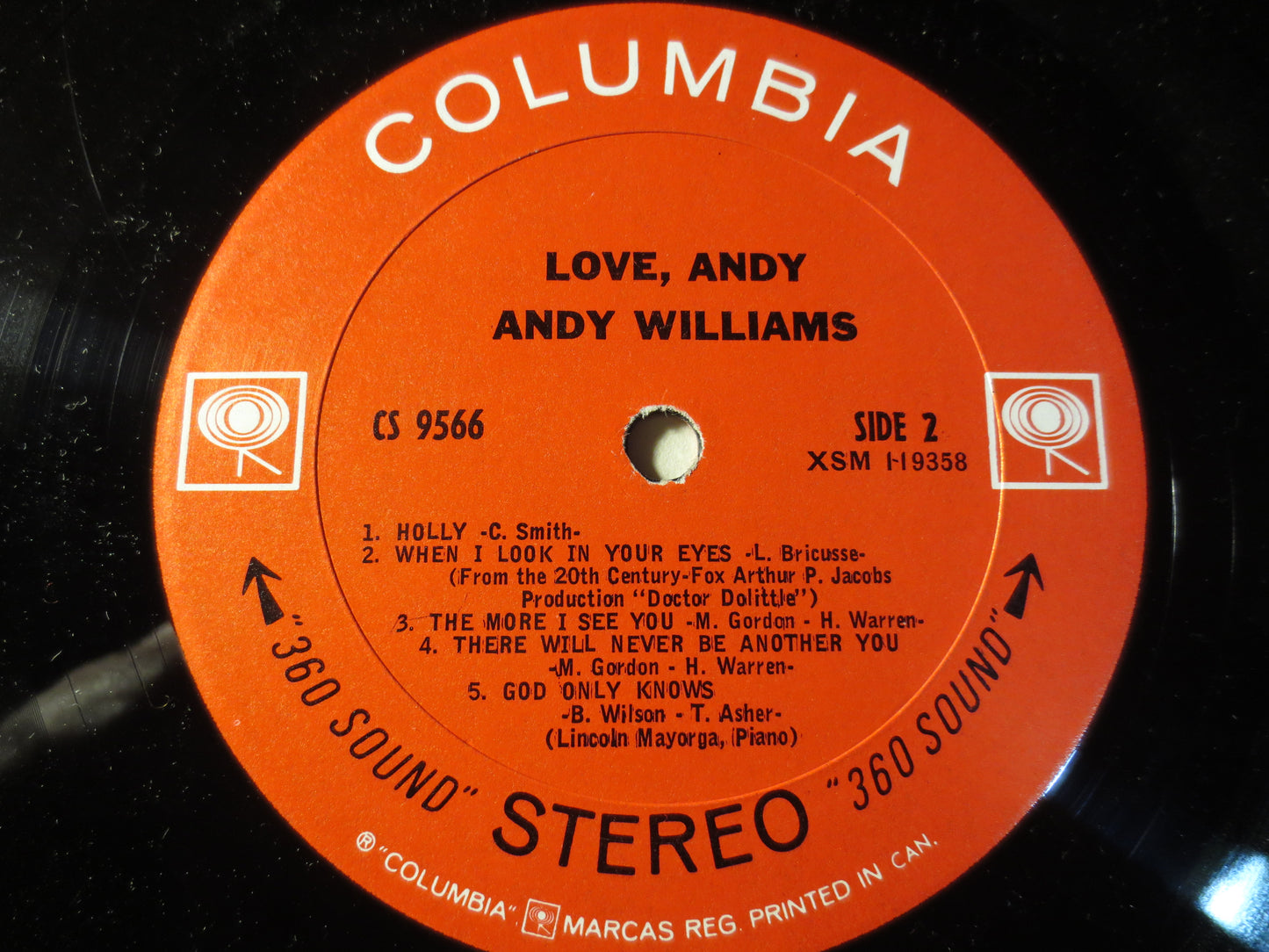 ANDY WILLIAMS, LOVE Andy, Pop Record, Jazz Record, Vintage Vinyl, Record Vinyl, Records, Vinyl Record, Vinyl, 1967 Records
