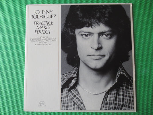 JOHNNY RODRIGUEZ, Practice Makes PERFECT, Country Records, Vintage Vinyl, Record Vinyl, Records, Vinyl Albums, 1977 Records