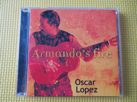 OSCAR LOPEZ, ARMANDO'S Fire, Oscar Lopez Cd, Latin Music Cd, Oscar Lopez Album, Spanish Music Cd, Music Cd, 2000 Compact Disc