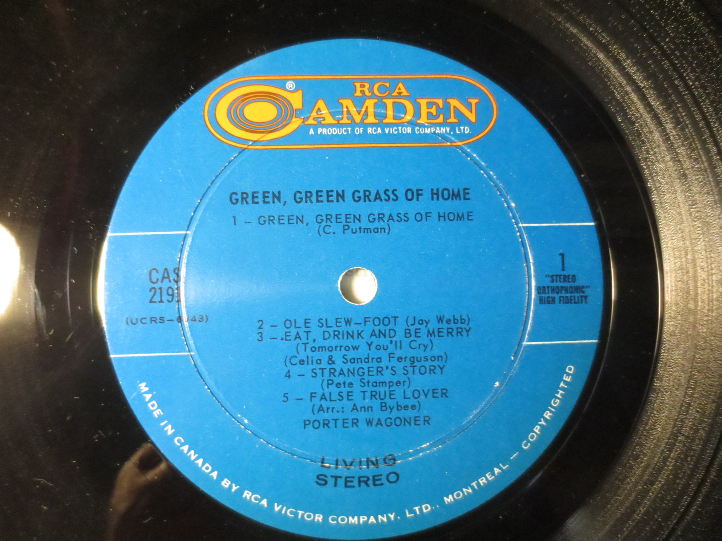 PORTER WAGONER Album, Green Grass of Home, Porter Wagoner Vinyl, Porter Wagoner Lp, Vintage Vinyl, Vinyl Lp, 1967 Records