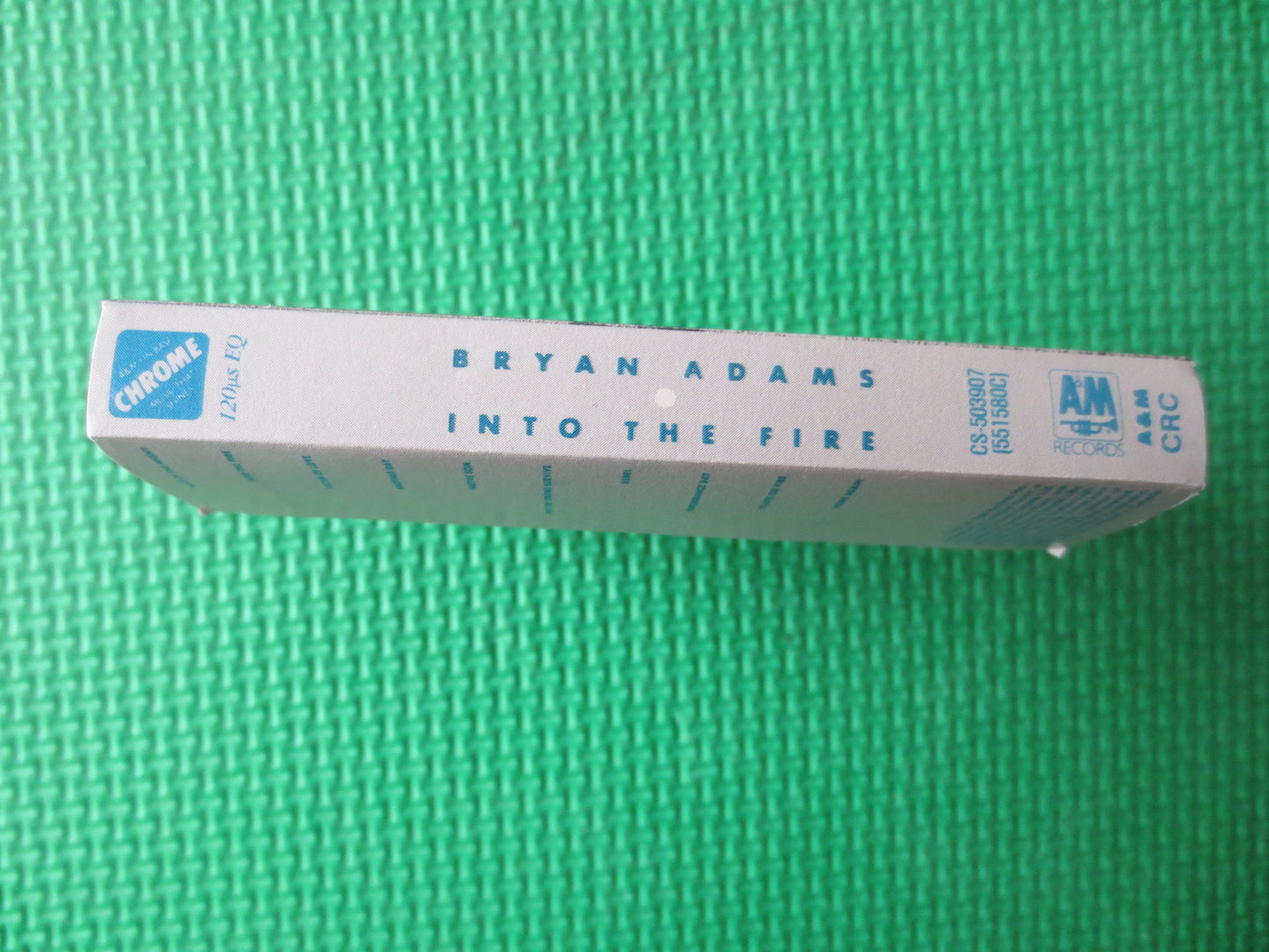 BRYAN ADAMS Tape, Into The FIRE, Bryan Adams Album, Bryan Adams Music, Bryan Adams, Tape Cassette, Cassette, 1987 Cassette