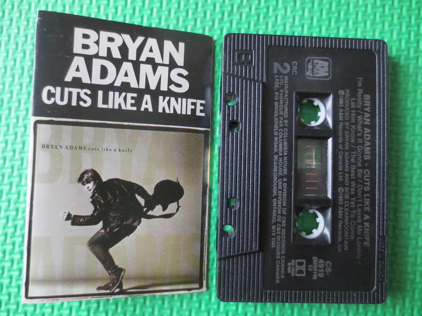 BRYAN ADAMS Tape, CUTS Like A Knife, Bryan Adams Album, Bryan Adams Music, Bryan Adams, Tape Cassette, Tapes, 1983 Cassette