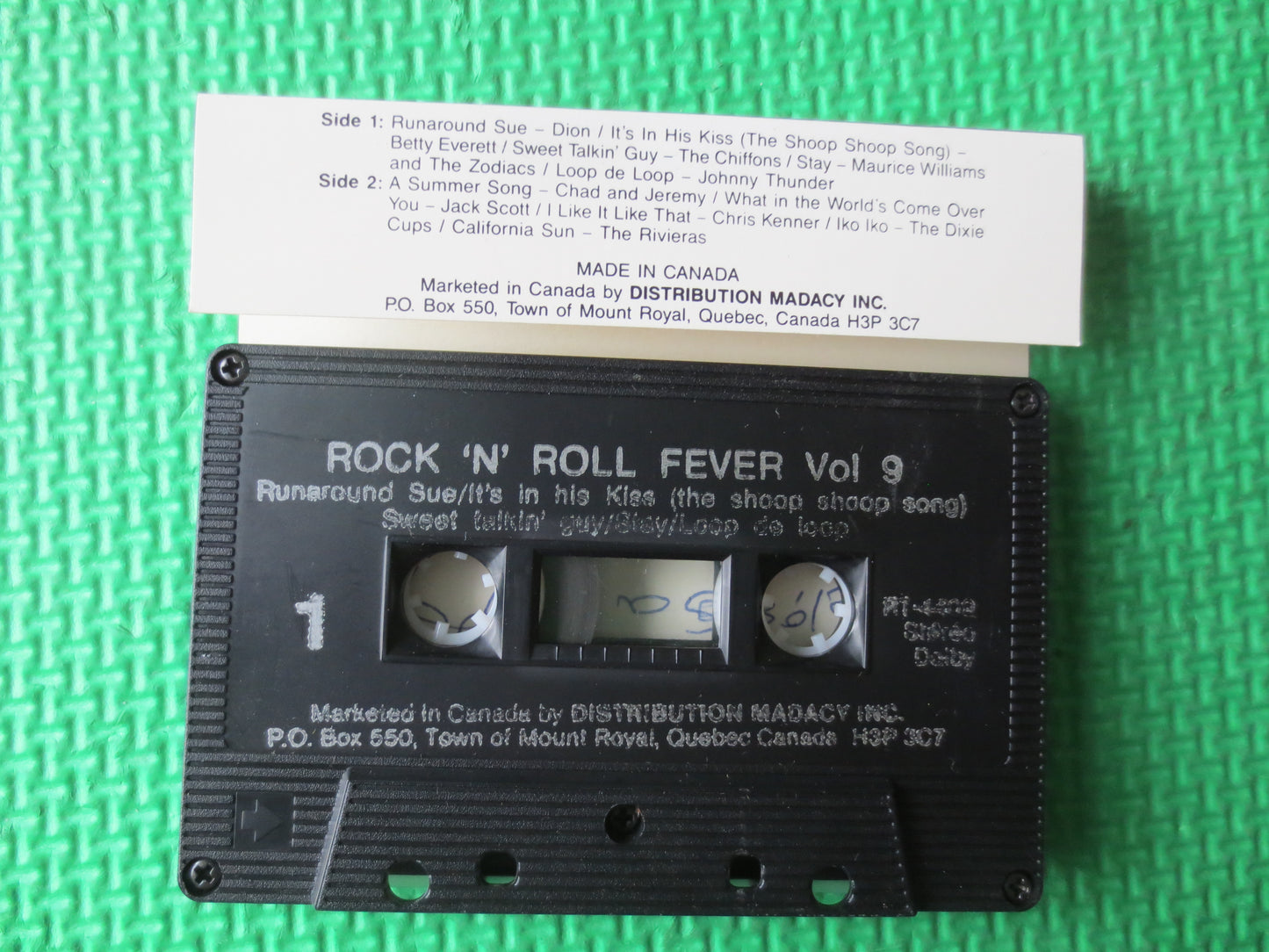 ROCK and ROLL, Vol 9, FEVER of the 60s, Rock and Roll Tapes, Vintage Cassette, Tape Cassette, Tapes, Music Cassette, 1970 Cassette