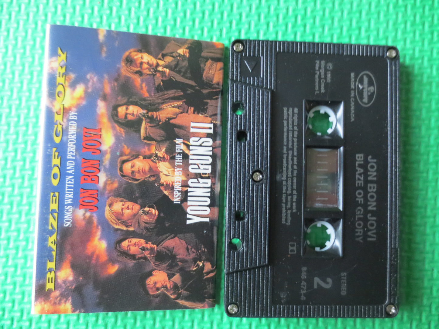 JON BON JOVI, Young Guns 2, Jon Bon Jovi Tapes, Jon Bon Jovi Album, Tape Cassette, Vintage Cassette, Music Cassette, 1990 Cassette