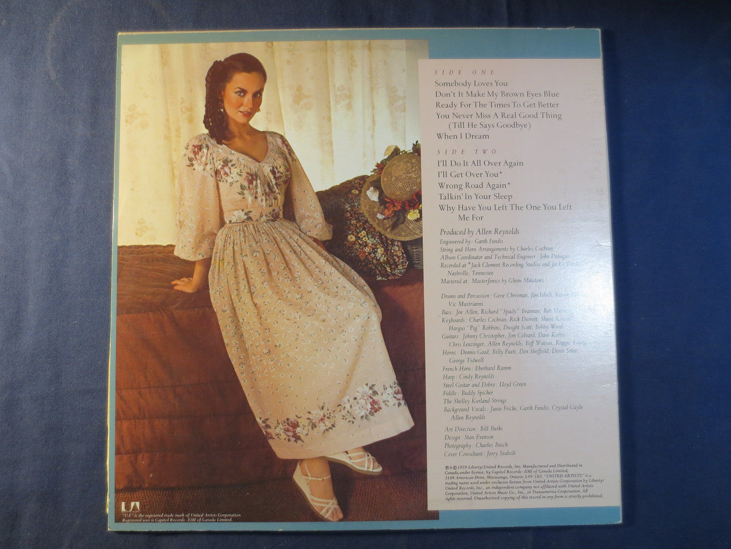 CRYSTAL GAYLE, CLASSIC Crystal, Country Records, Crystal Gayle Record, Crystal Gayle Album, Crystal Gayle Lp, Vinyl Record, 1979 Records