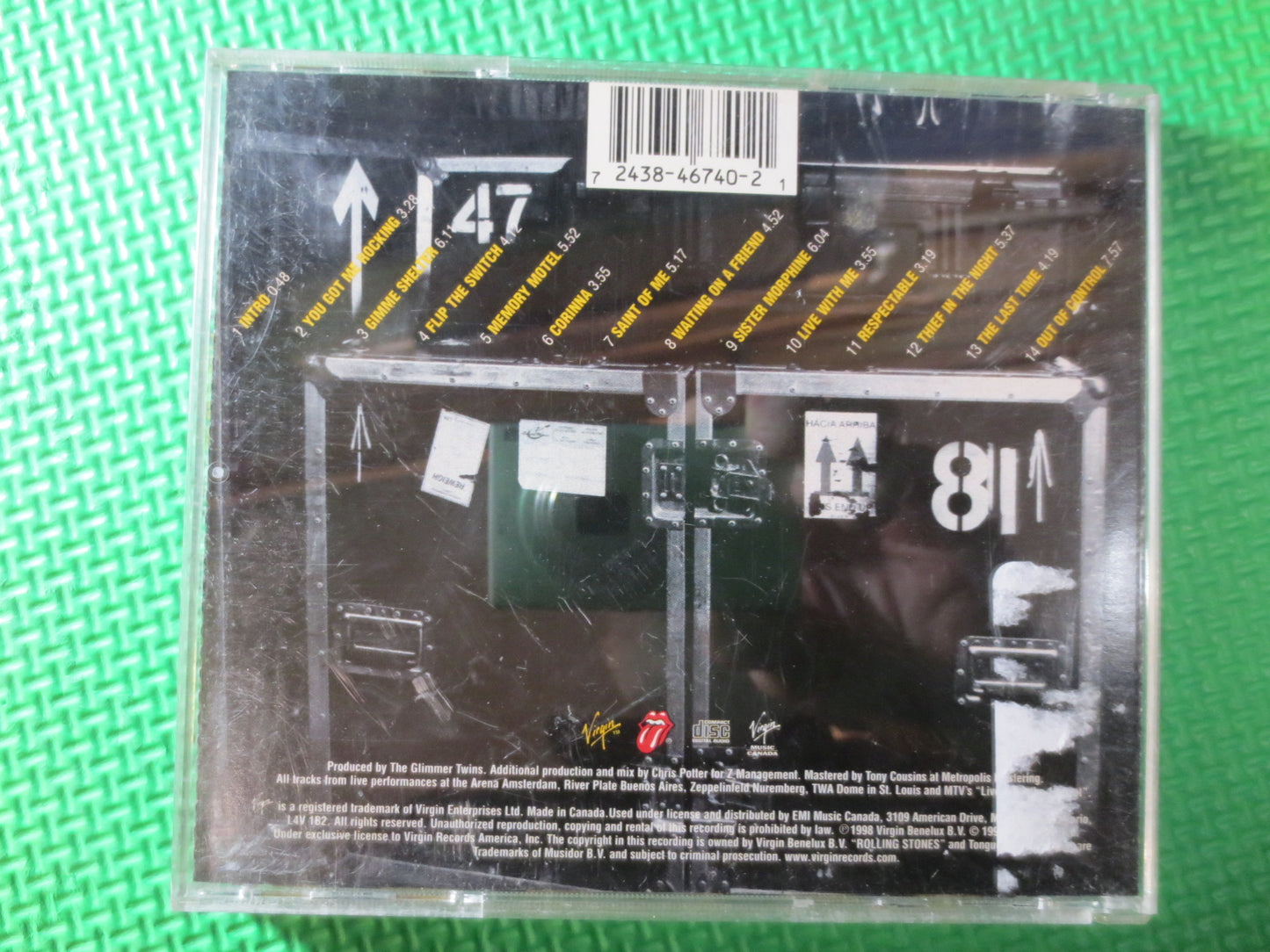 The ROLLING STONES, No Security, Rolling Stones Cd, Rolling Stones Lp, Music Cd, Rock Cd, Pop Music Cd, 1998 Compact Disc