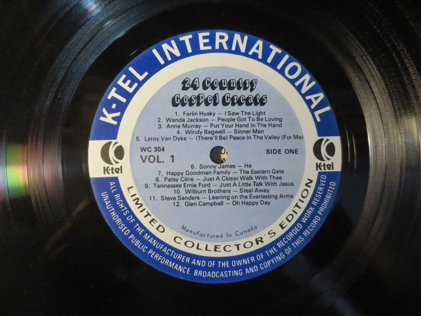 K-Tel RECORDS, 24 GOSPEL GREATS, K-Tel Album, K-Tel Vinyl, K-Tel Lp, Pop Record, Pop Vinyl, Vintage Vinyl, Lp, 1972 Records