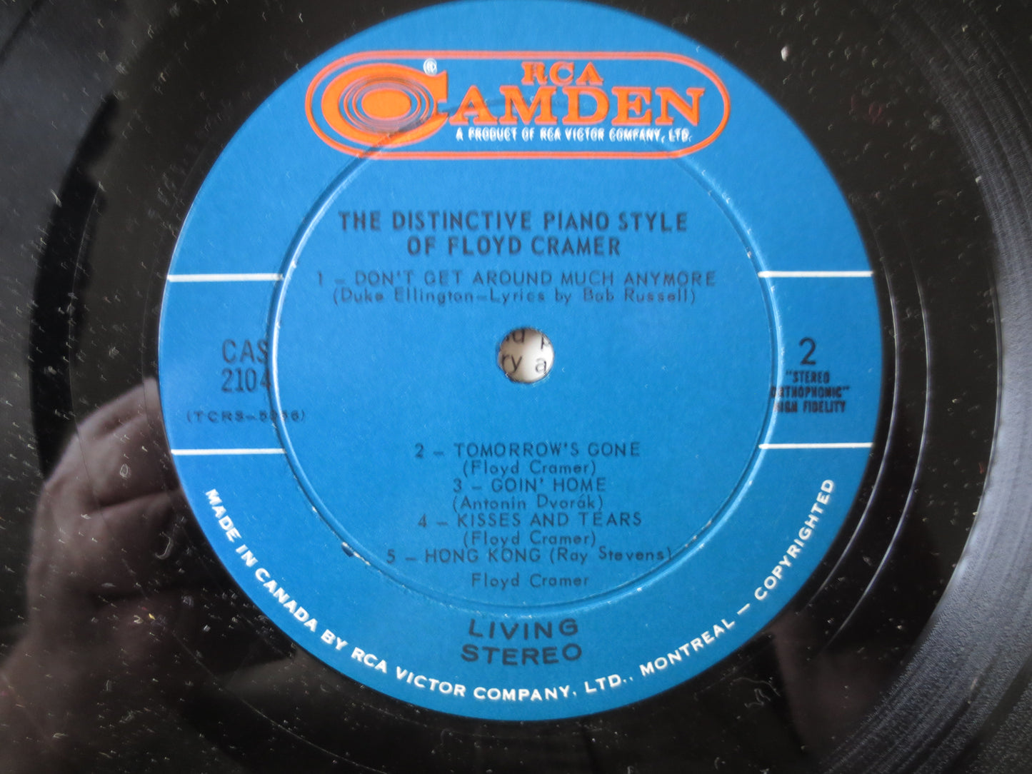 FLOYD CRAMER, DISTINCTIVE Piano, Country Record, Ragtime Records, Honky Tonk Records, Vinyl Record, Vinyl Lp, 1966 Records