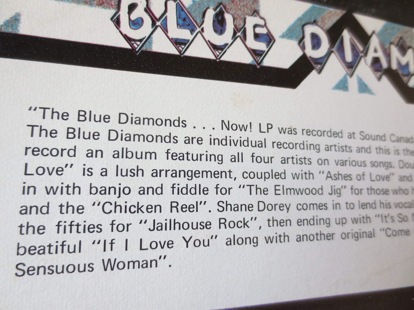 The BLUE DIAMONDS, NOW!, Blue Diamonds Albums, Blue Diamonds Record, Vintage Vinyl, Vinyl lps, Vinyl Record, 1972 Records