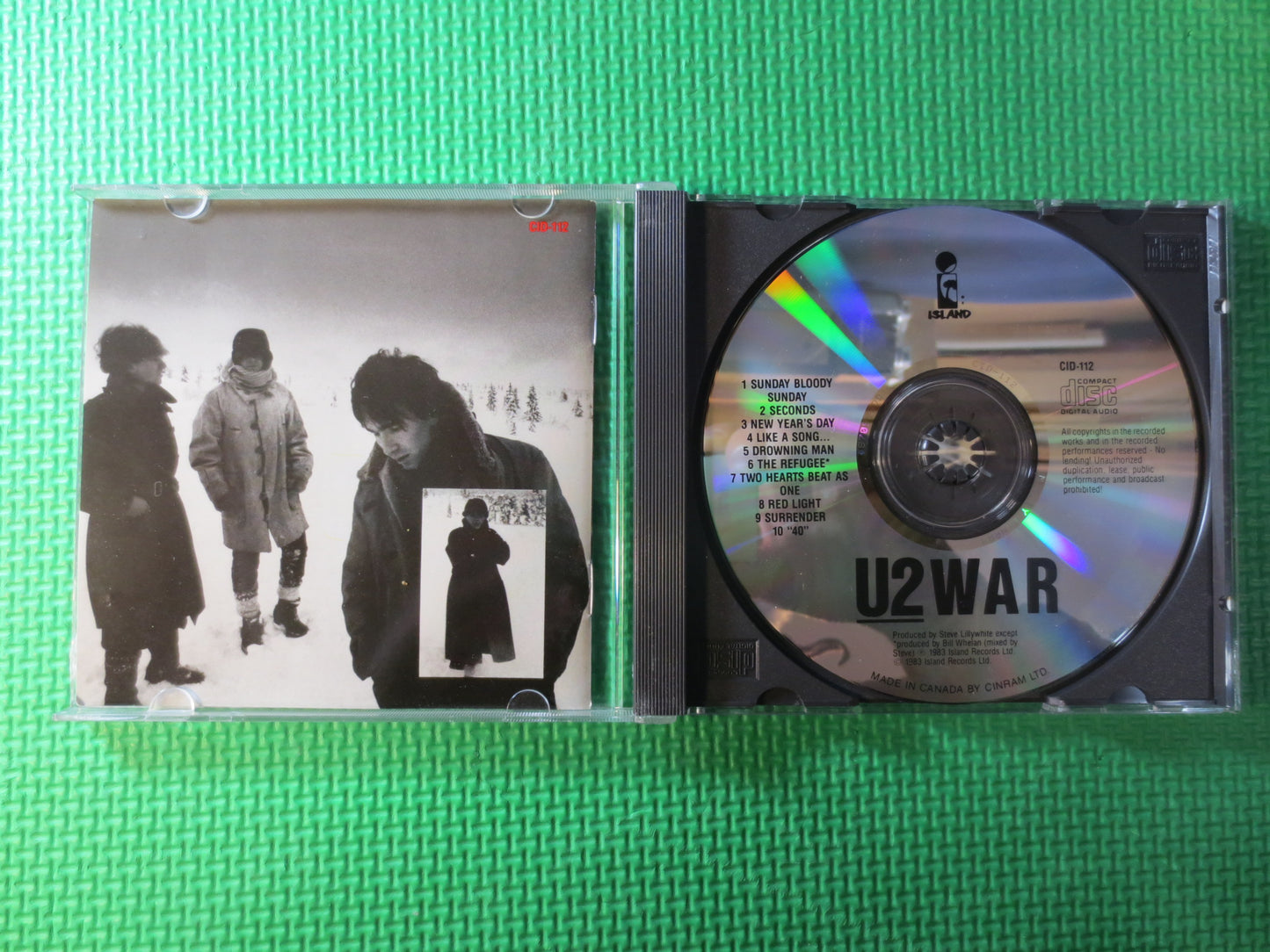 U2, War, U2 Cd, U2 Compact Disc, U2 Album, U2 Lp, Rock Cd, Vintage Compact Disc, Classic Rock Cd, Pop Cd, 1983 Compact Discs