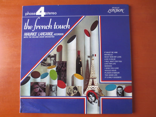 The FRENCH TOUCH, Phase 4 Records, Maurice Larcange, Roland Shaw Orchestra, French Music Albums, Vinyl Record, 1968 Records