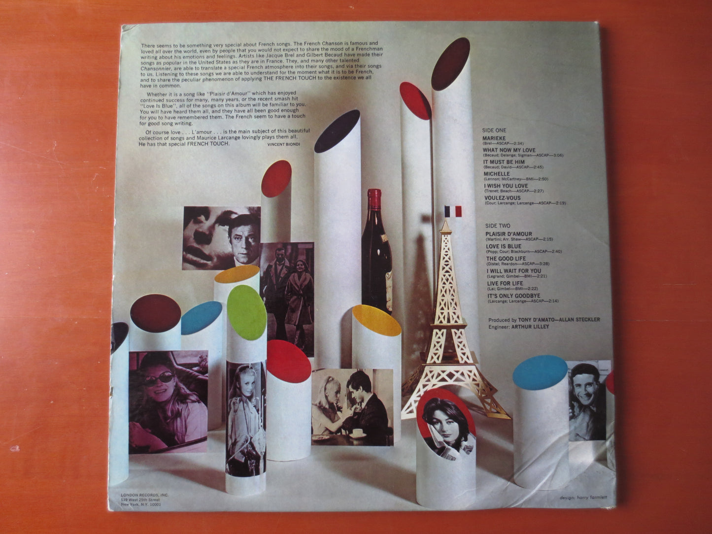 The FRENCH TOUCH, Phase 4 Records, Maurice Larcange, Roland Shaw Orchestra, French Music Albums, Vinyl Record, 1968 Records