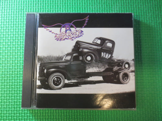 AEROSMITH, PUMP, AEROSMITH Cd, Pump Cd, Rock Cd, Aerosmith Lp, Cd Rock, Music Cd, Vintage Compact Disc, 1989 Compact Disc