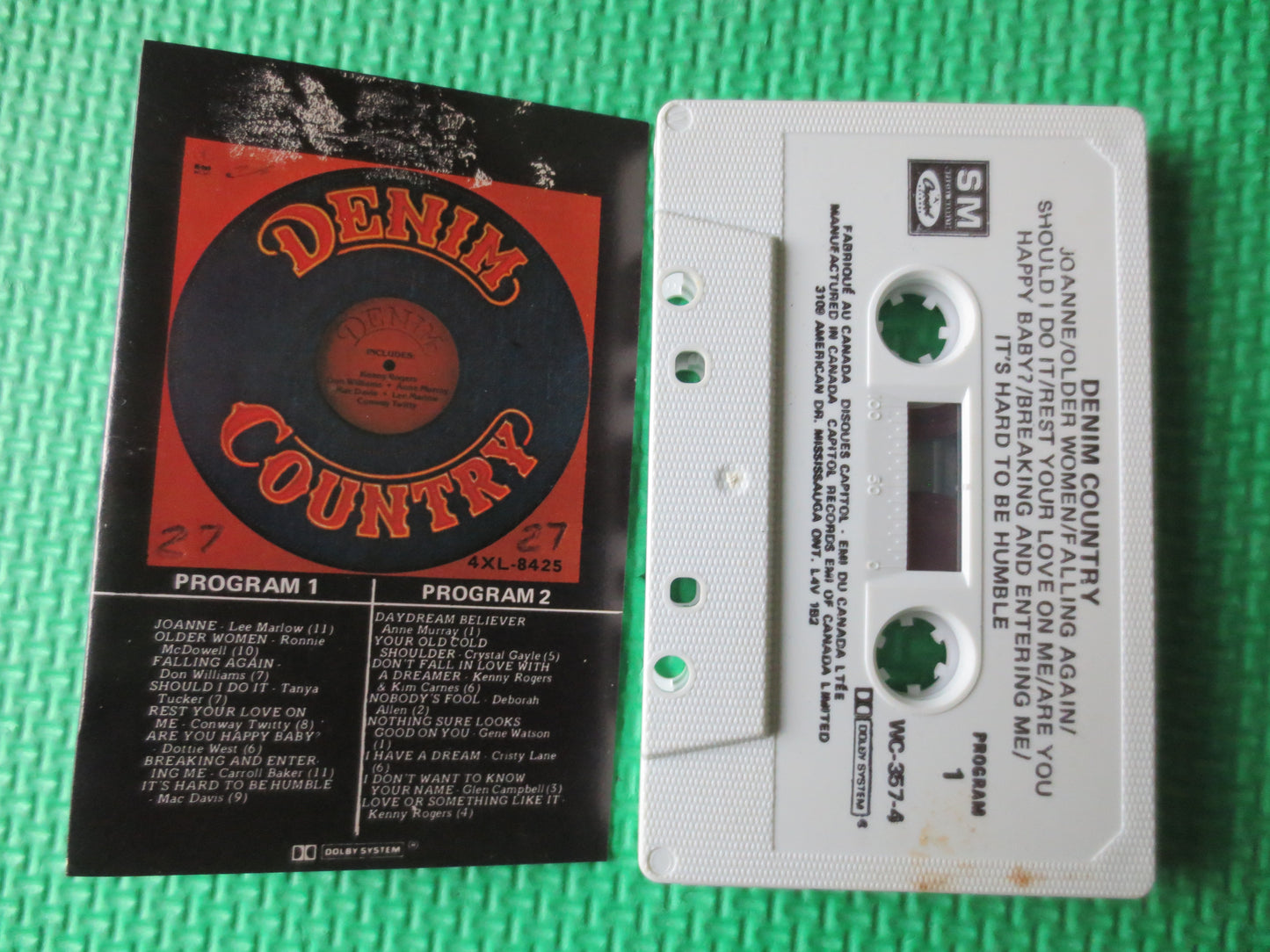 DENIM COUNTRY, Country MUSIC Tape, Country Cassettes, Country Tapes, Tapes, Tape Cassette, Music Cassette, 1981 Cassette