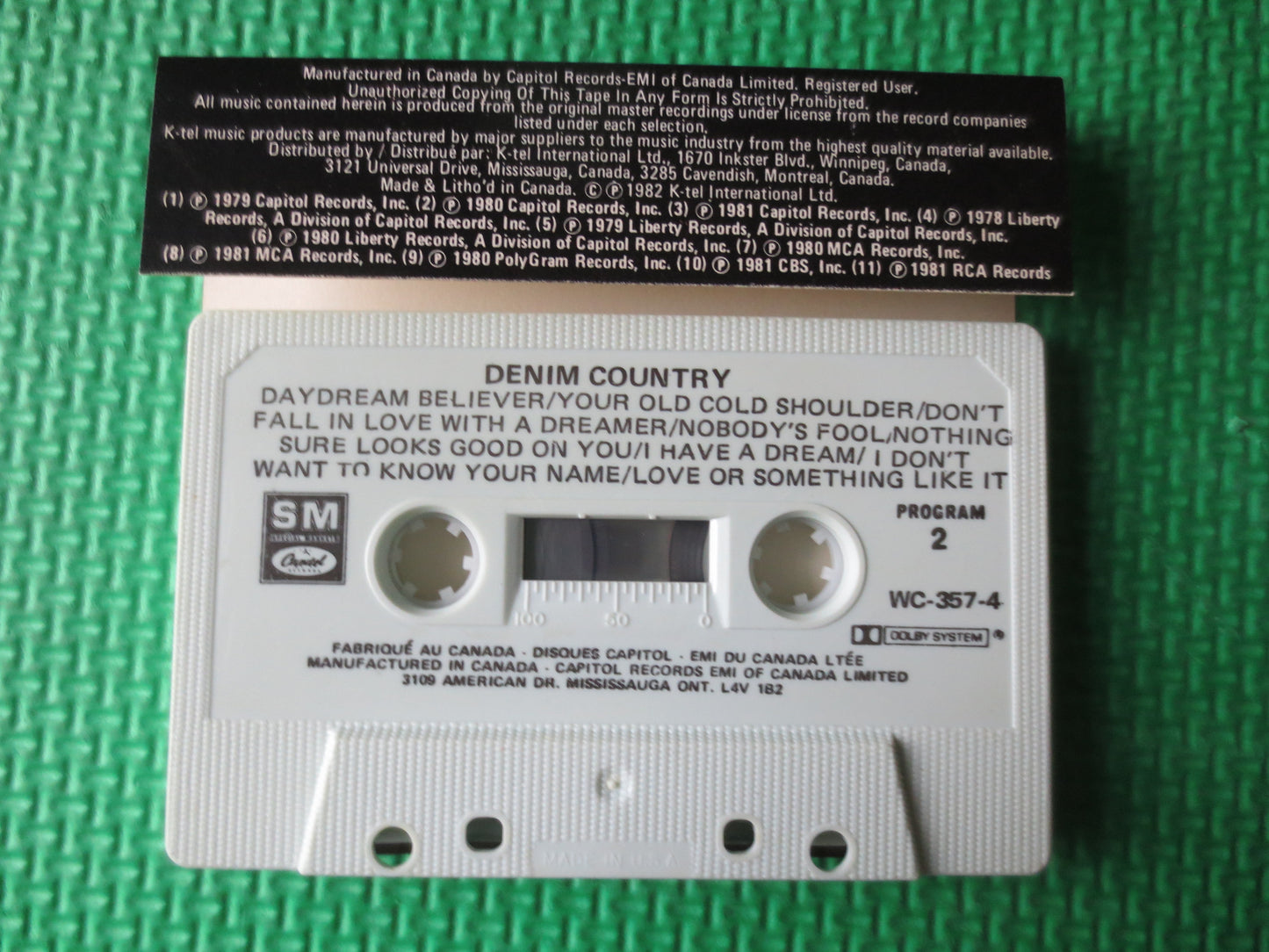 DENIM COUNTRY, Country MUSIC Tape, Country Cassettes, Country Tapes, Tapes, Tape Cassette, Music Cassette, 1981 Cassette