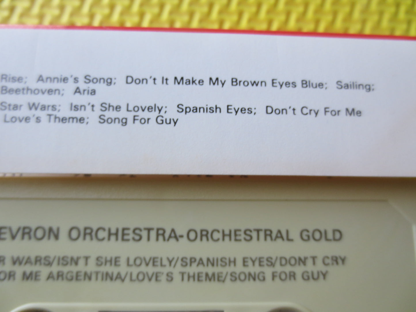 ORCHESTRAL GOLD, Orchestra MUSIC, Orchestra Tapes, Orchestra Cassette,  Tapes, Tape Cassette, Music Cassette, 1986 Cassette