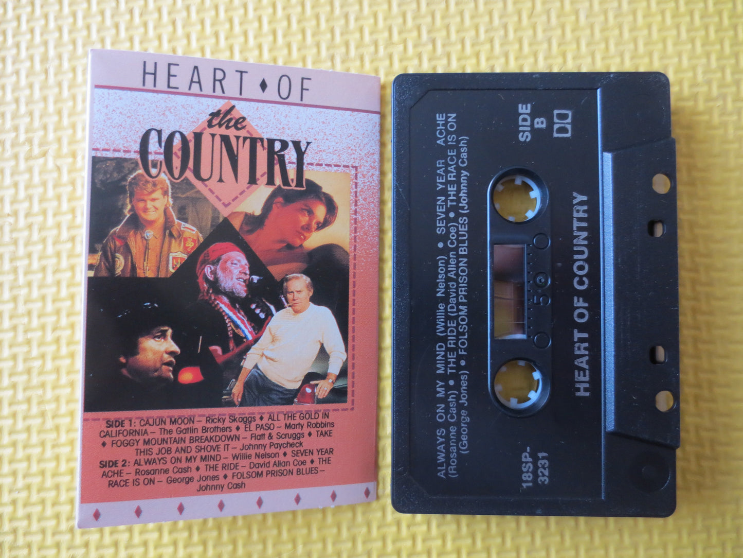 HEART of the COUNTRY, COUNTRY Music Tape, Country Cassette, Country Tapes, Tape Cassette, Music Cassette, 1988 Cassette