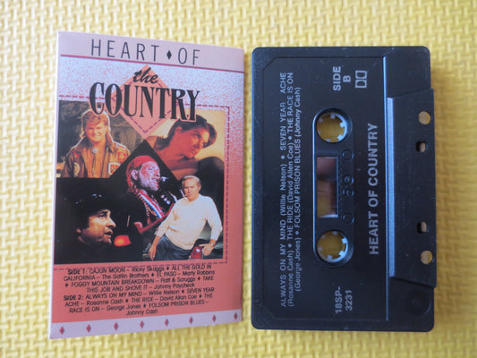 HEART of the COUNTRY, COUNTRY Music Tape, Country Cassette, Country Tapes, Tape Cassette, Music Cassette, 1988 Cassette