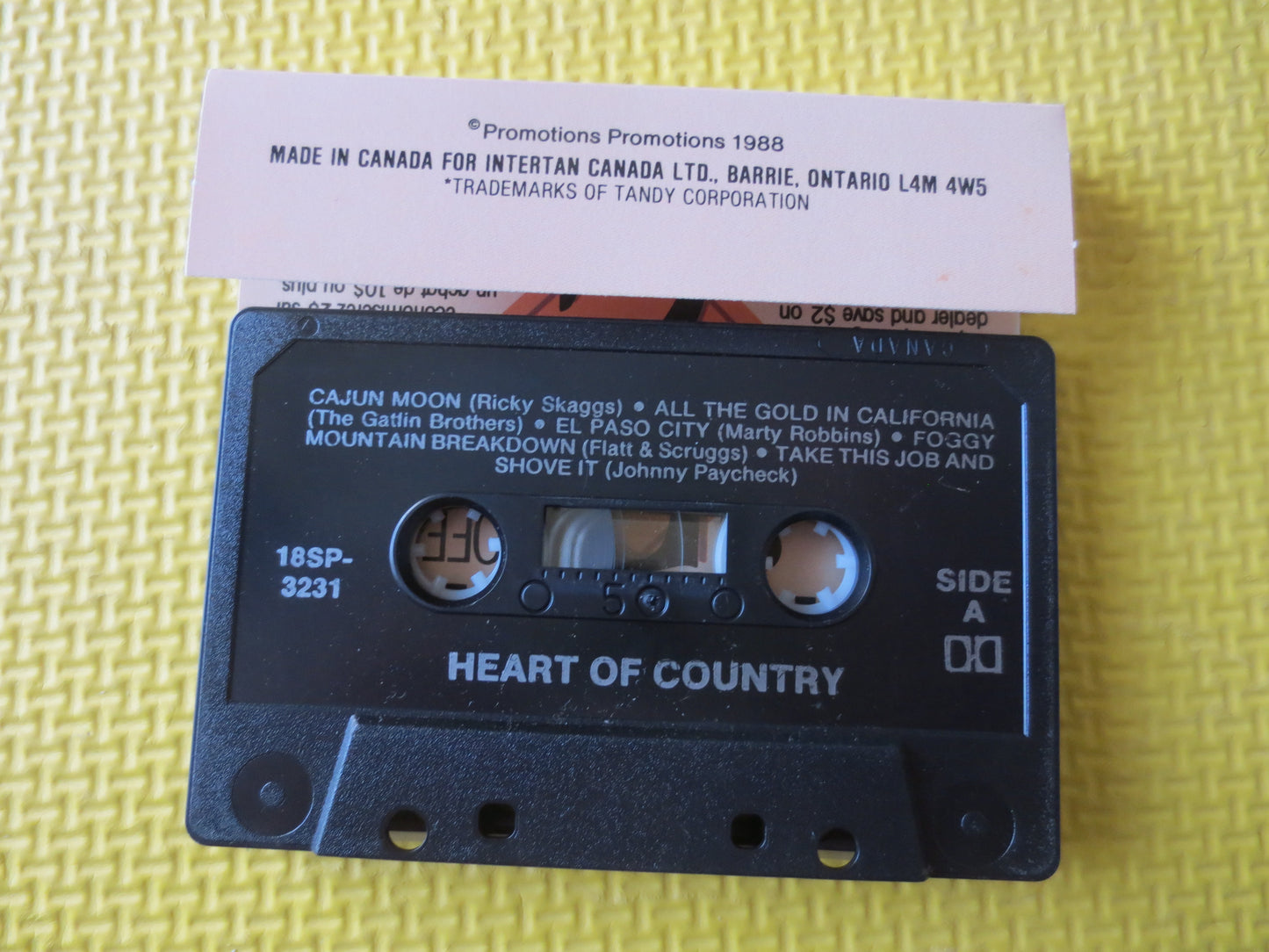 HEART of the COUNTRY, COUNTRY Music Tape, Country Cassette, Country Tapes, Tape Cassette, Music Cassette, 1988 Cassette